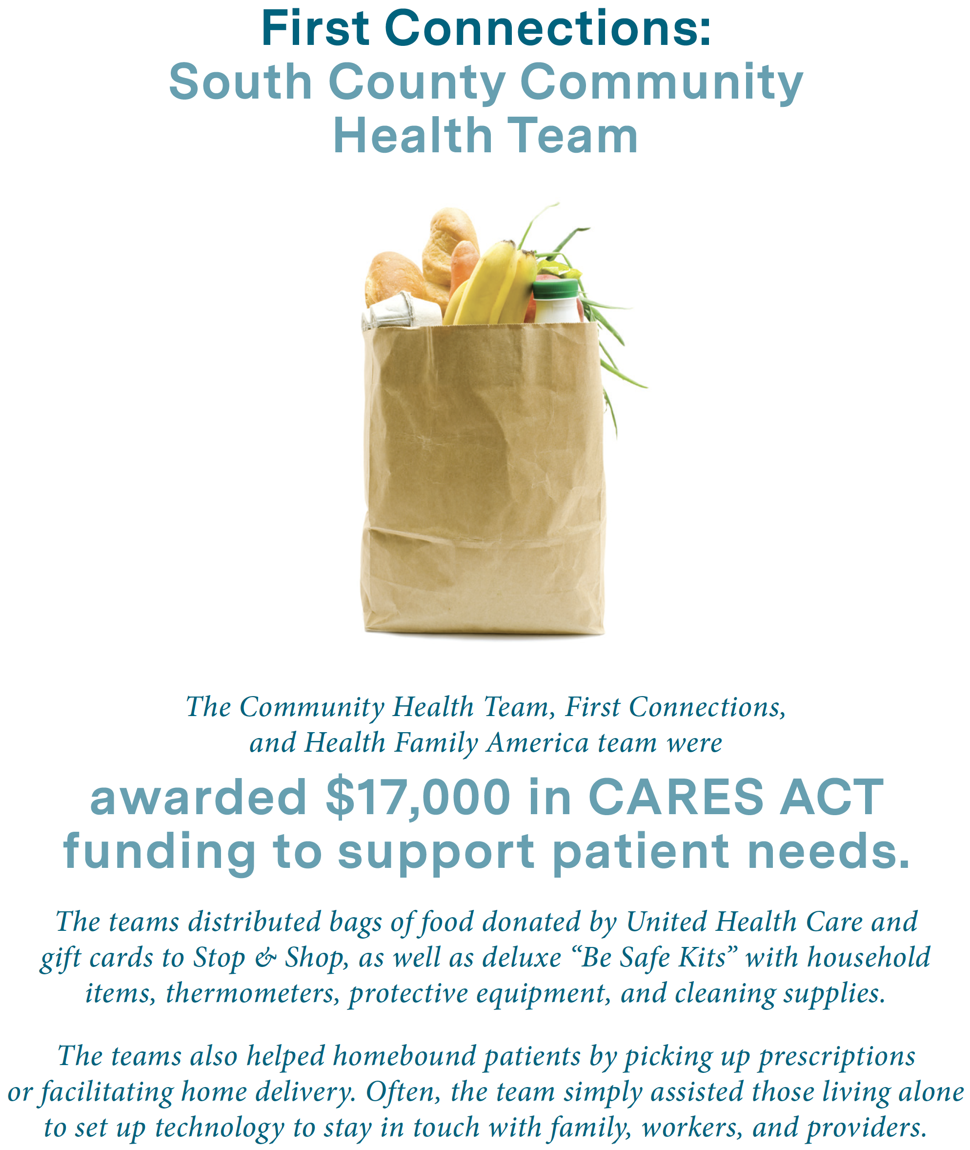 First connections infographic